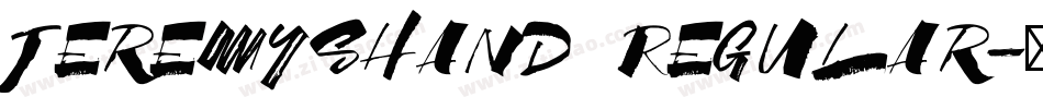JeremysHand Regular字体转换